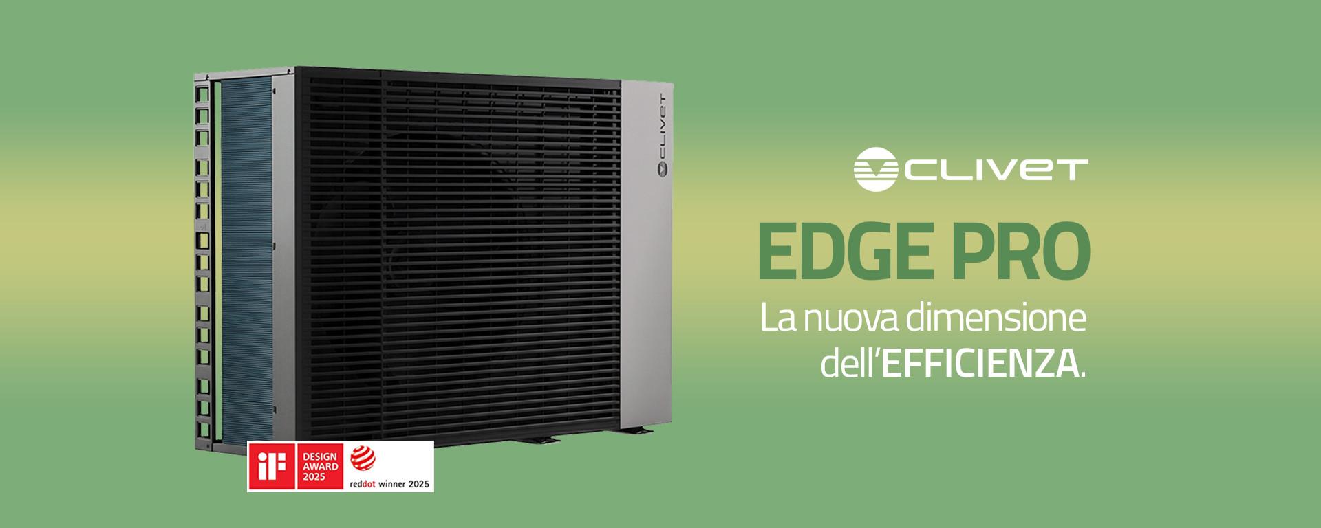 Clivet EDGE PRO: pompa di calore aria-acqua ad alta efficienza energetica
