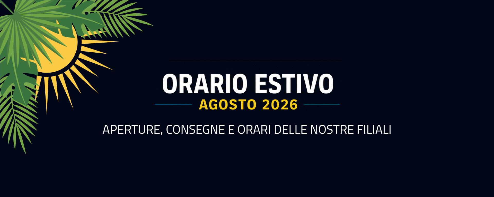 Agosto 2026: aperture, consegne e orari delle filiali EDIF