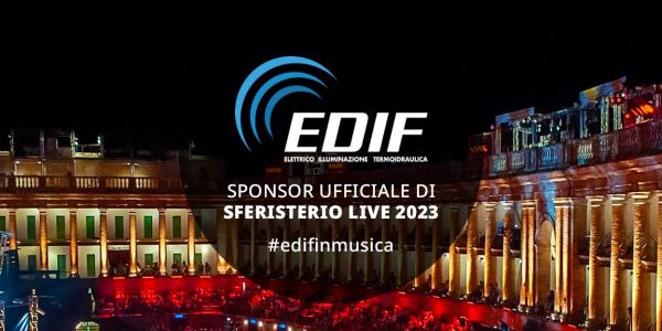 Edif: main sponsor di Sferisterio Live '23