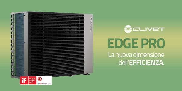 Clivet EDGE PRO: pompa di calore aria-acqua ad alta efficienza energetica