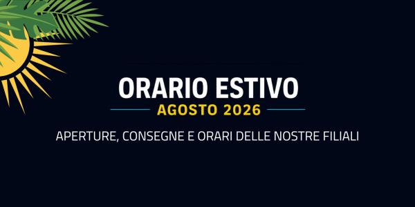 Agosto 2026: aperture, consegne e orari delle filiali EDIF